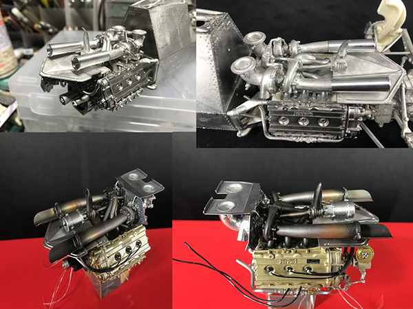 F1カーモデルのエンジン