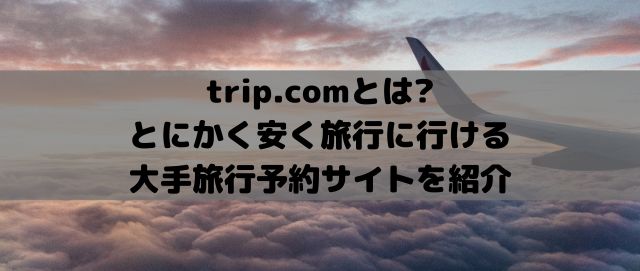 trip.comとは?とにかく安く旅行に行ける大手旅行予約サイトを紹介